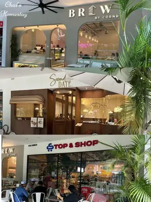 a top shop with people sitting at tables in a store at Trion KL -2BR, 2-5pax, near KLCC, KL Tower, IKEA, Velocity in Kuala Lumpur
