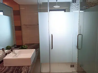 a bathroom with a shower and a sink at D'Majestic Place in Kuala Lumpur