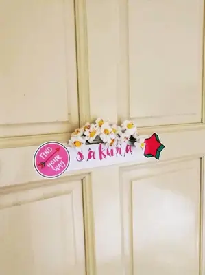 a door with a sign that says santa on it at Kuala Lumpur Homestay Bandar Sri Permaisuri in Kuala Lumpur