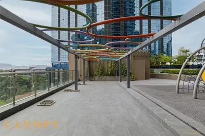 a view from a balcony of a building at The Manor Signature Residence, Kuala Lumpur in Kuala Lumpur