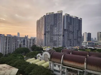 a view of a city with tall buildings at Désir Amorous KL #Jacuzzi #NFLX #Prjscn120