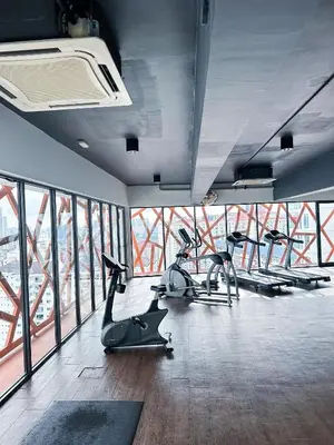 a gym with a bunch of exercise bikes in a room at The Nest Residensi 357 Jalan Genting Kelang, Setapak KL by Idealhub in Kuala Lumpur