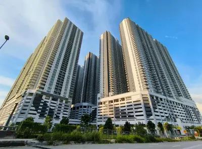 a group of tall buildings in a city at Rc Residences in Kuala Lumpur