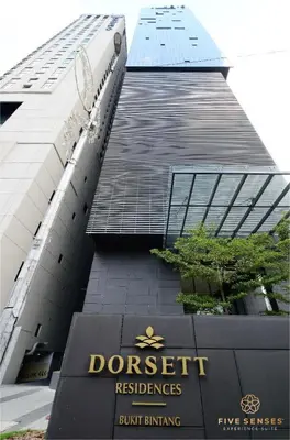 a building with a sign that reads dorcettresearch reserves at Dorsett Kuala Lumpur, Five Senses in Kuala Lumpur