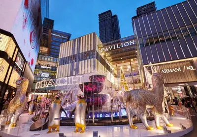 a group of statues of animals in a city at Cemara Premier Residence Ampang Near KLCC Kuala Lumpur in Kuala Lumpur