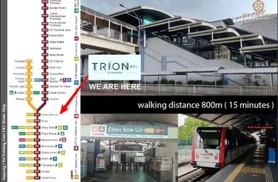 a graph of a train station with a train at New Luxury 2bed 2bath apartment in Kuala Lumpur
