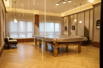 a large room with a ping pong table in it at KidsCastle Bukit Bintang Slide Family Friendly in Kuala Lumpur