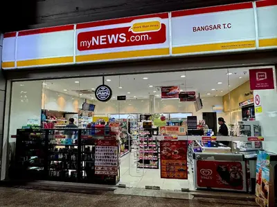 a store front of a store with people in it at NEW Bangsar Trade Centre KL Mid Valley LRT Bangsar in Kuala Lumpur