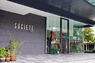 a store front with the name of a store at Hartamas Societe by MYAbnb in Kuala Lumpur