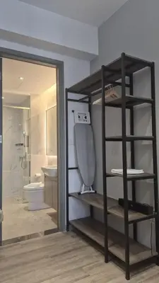 a bathroom with a toilet and a sink at Agile Pavillion TRX Luxury Suited Kuala Lumpur Good View in Kuala Lumpur