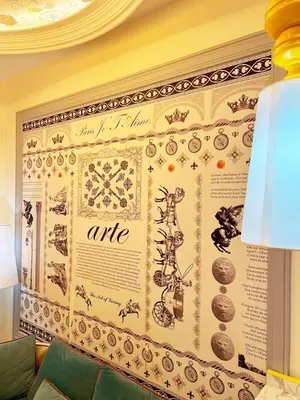 a wall with a poster with the words wife on it at Arte Mont Kiara 1-4 pax -MITEC-Kuala Lumpur by Infistay Homestay in Kuala Lumpur