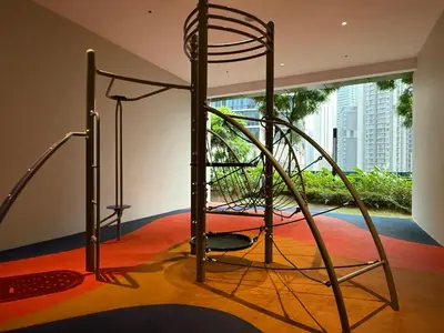 a room with a bunk bed in a room at Eaton Premier Suite KLCC in Kuala Lumpur