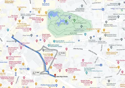a map of the city of paris with attractions at COZY SUPER KING BED STUDIO walking to PETRONAS KLCC by Zen Glo in Kuala Lumpur