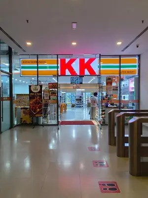 a krispy kreme grocery store with a krispy kreme sign at Summer Suites KLCC by EASY STAY in Kuala Lumpur