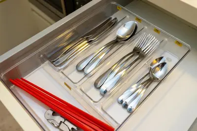 a drawer full of utensils and spoons at The Signature Residence at Sri Hartamas - 2 pax in Kuala Lumpur