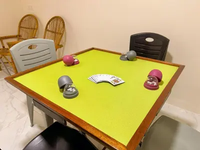 a table with ping pong balls on top of it at Private Pool SemiD 5 Min Walk SunwayVelocity Max 21 Pax in Kuala Lumpur
