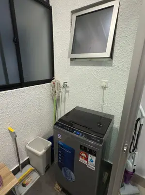 a small bathroom with a toilet and a window at Razak Residence KL Area Cozy & Simple RC B2 18 in Kuala Lumpur