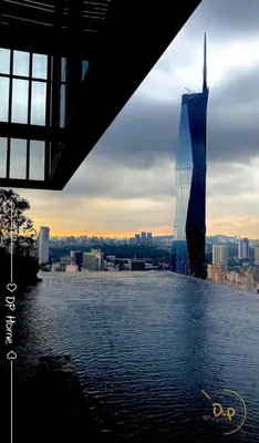 a rendering of a building on top of a city at BEST 4-5pax KL Amazing View SkyPool Bukit Bintang in Kuala Lumpur