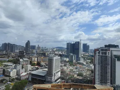 a view of a city with tall buildings at The Marvelous Suites at Times Square Kuala Lumpur in Kuala Lumpur