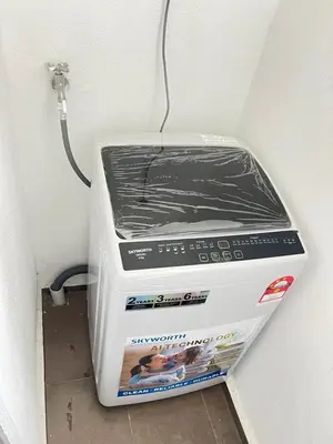 a toaster oven sitting in the corner of a wall at Cozy 2BR 2BR 2-5 Pax Kenwingston KL Genting View & Parking & Netflix 4505 in Kuala Lumpur