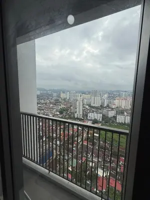 a view of a city from a balcony at Cozy kenwingston platz kl 2-5pax 2BR&2BR Klcc view with free parkin 4305 in Kuala Lumpur