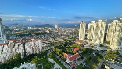 an aerial view of a city with tall buildings at Suite16 Kuala Lumpur in Kuala Lumpur