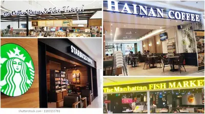 a collage of pictures of a restaurant and a store at The Luxury Quill Residence KLCC By Tasrifa in Kuala Lumpur