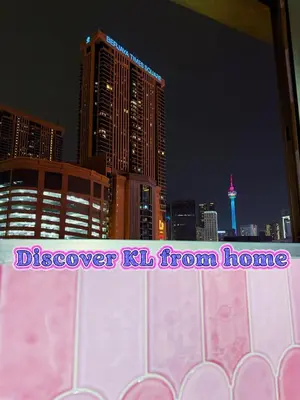 a sign that reads discover kl from home in front of a city at Bintang Home in Kuala Lumpur