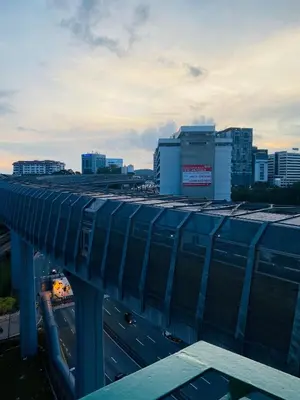 an overhead view of a building in a city at Studio apartment in Kuala Lumpur