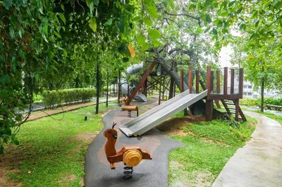 a playground with a slide in a park at ASTORIA Ampang Apt Designer Condo in Kuala Lumpur