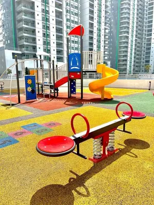 a playground with different types of play equipment at Razak City Kuala Lumpur A2-30 in Kuala Lumpur