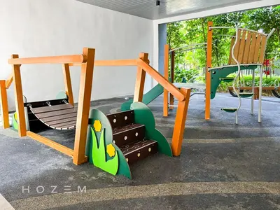 a childrens playground with a slide and a swing set at 2BR2B Hozem KL4906 Apartment Bukit Bintang in Kuala Lumpur