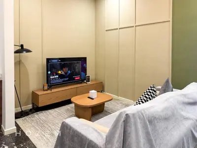 a living room with a tv and a couch at 2BR2B Hozem KL4207 Apartment KLCC in Kuala Lumpur