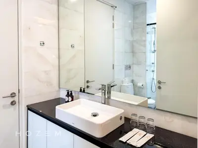a bathroom with a sink and a mirror at 2BR2B Hozem KL4207 Apartment KLCC in Kuala Lumpur