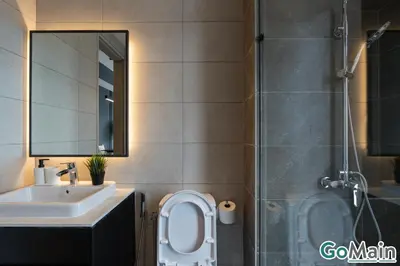 a bathroom with a toilet and a sink and a shower at AXON BUKIT BINTANG w Skypool - Walk to Pavilion KLCC KL TRX in Kuala Lumpur