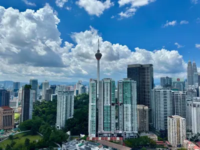 a view of a city with the cn tower at Cozy Minimalist Condo In The Heart of Kuala Lumpur City 1BR in Kuala Lumpur