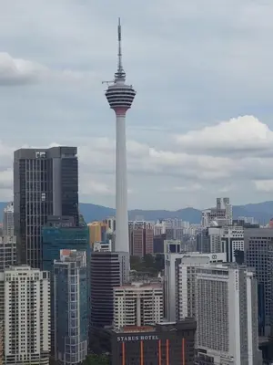 a view of the seattle tower in a city at Snowfall suite at berjaya Times Square in Kuala Lumpur