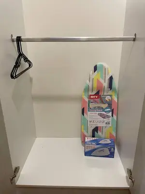 a shelf in a wall with a box in a room at Sky Suites KLCC by Easy Nap in Kuala Lumpur