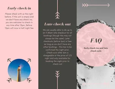 a brochure for a lighthouse with a poem at Bukit Damansara Terrace in Kuala Lumpur