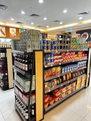a grocery store aisle with shelves filled with food at #KLCC#LRT#Datum#Jelatek#Shopping #Internet 4G-5G in Kampong Datok Keramat