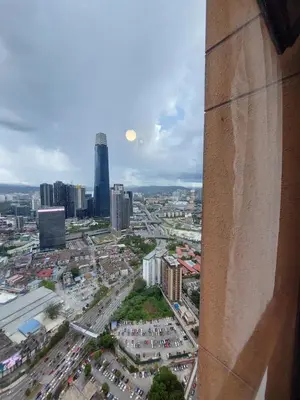 a view of a city from a building at Rainfall Suite And Service at Time Squre KL in Kuala Lumpur