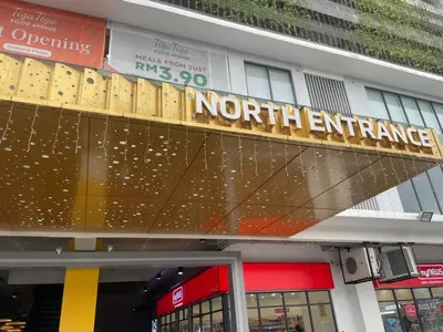 a north entrance sign on top of a building at LSH33 Condo DUKE Sentul KL in Kuala Lumpur