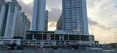 a group of tall buildings in a city at LSH33 Condo DUKE Sentul KL in Kuala Lumpur