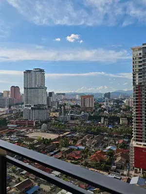 a view of a city with tall buildings at Summer Suites Klcc by Sikka in Kuala Lumpur