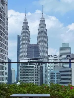 a view of a city skyline with tall buildings at Majestic Luxury Suites KLCC By Home stay in Kuala Lumpur