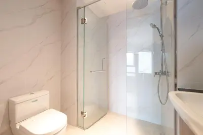 a bathroom with a shower and a toilet and a sink at Agile Bukit Bintang by Avery at KLCC#5 mins to Pavilion &TRX#Garden Pool#Free Parking#中英文房东 in Kuala Lumpur