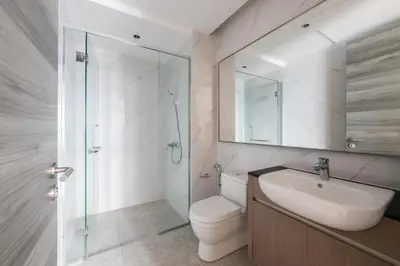 a bathroom with a toilet and a sink and a shower at Agile Bukit Bintang by Avery at KLCC#5 mins to Pavilion &TRX#Garden Pool#Free Parking#中英文房东 in Kuala Lumpur