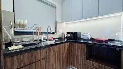 a kitchen with a sink and a counter top at M Centura Sentul, Jalan Sentul Pasar, Sentul KL City in Kuala Lumpur