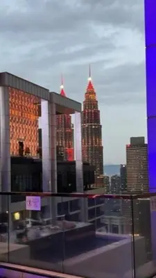a view of the empire state building from a building at Platinum 2km to KLCC Kuala Lumpur in Kuala Lumpur