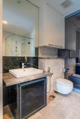 a bathroom with a sink and a toilet at Platinum 2km to KLCC Kuala Lumpur in Kuala Lumpur